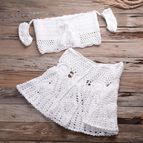 Top y falda de crochet Betina