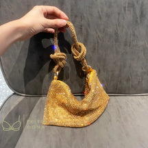 Bag Envelope Lux Dourada Amarela Menor