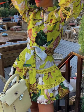 Bata Vestido Glenda Amarelo / P