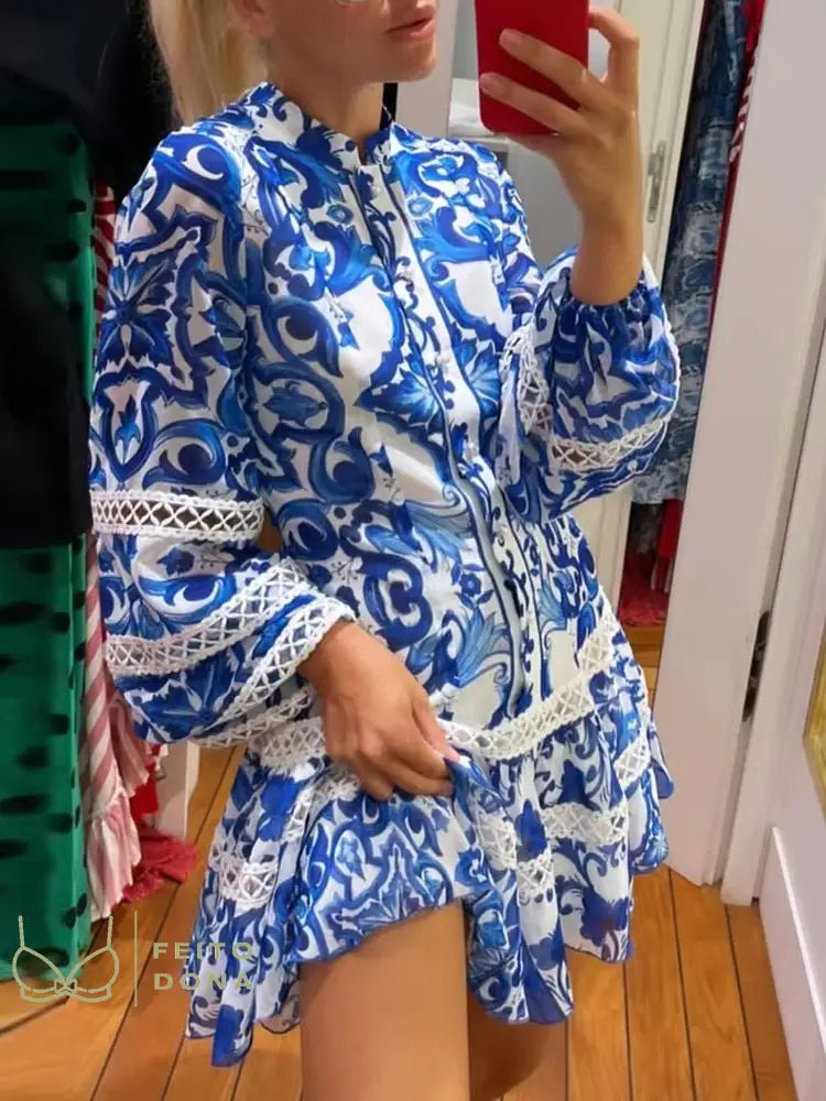 Bata Vestido Glenda Azul / P
