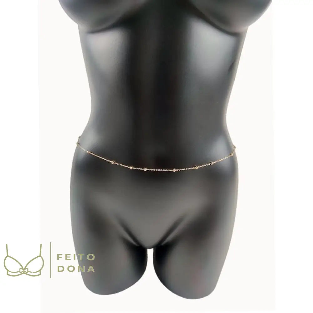 Belly Chain Leandra Dourado Body