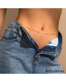 Belly Chain Mah Dourado Body