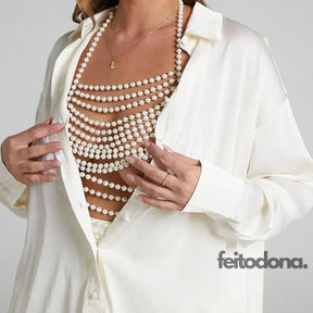 Body Chain Perolado Eva