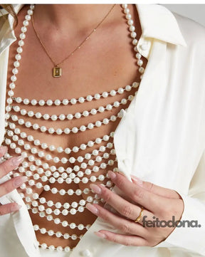 Body Chain Perolado Eva