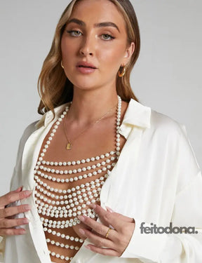 Body Chain Perolado Eva