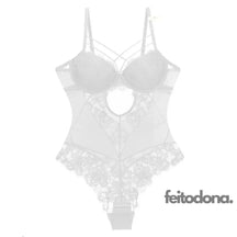 Body Lingerie Rendada Roberta Branco / P