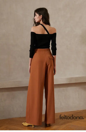 Calça Pantalona Camel