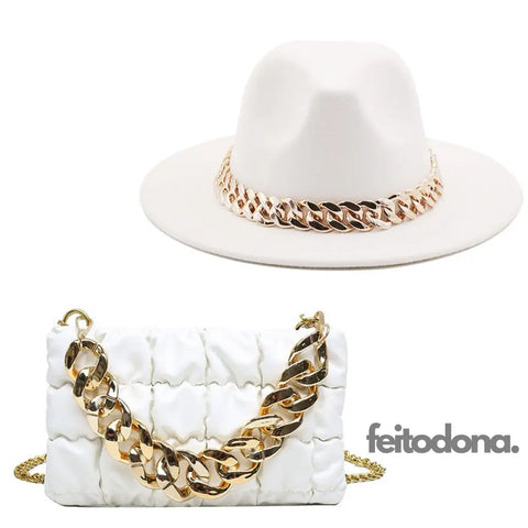 Combo Chapéu E Bolsa Jazz