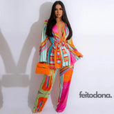 Conjunto Chiffon Zaya Colorido / P