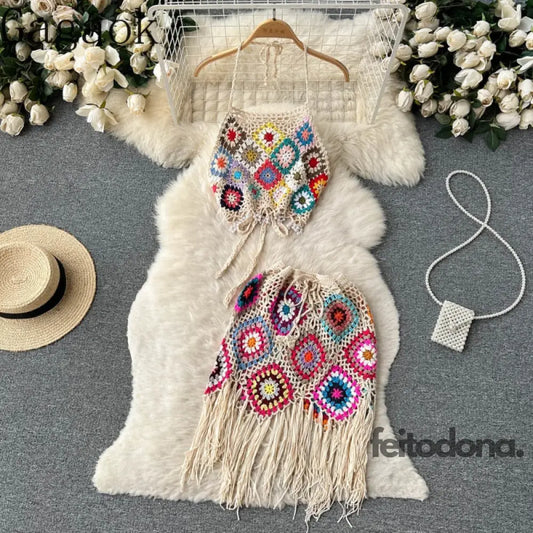 Conjunto De Crochê Eloá