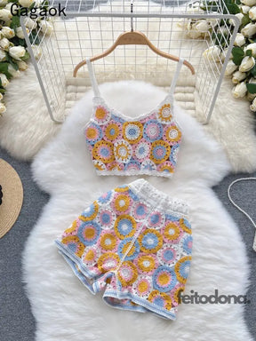 Conjunto De Crochê Gabriela