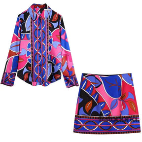 Conjunto Fashion Spax Lilás Com Azul / Pp (34/36)