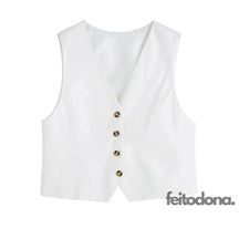 Conjunto Linho Florinda Colete / Pp