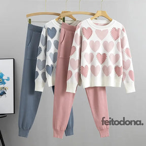 Conjunto Moletom 2 Peças Coração