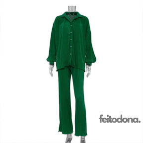 Conjunto Plissado Aluna