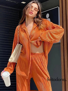 Conjunto Plissado Aluna
