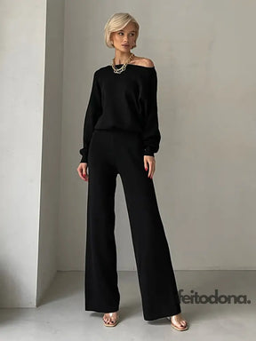 Conjunto Tricô Olívia