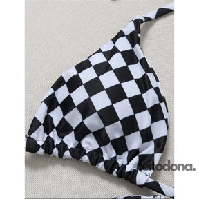 Conjunto Xadrez E Cropped Telinha