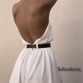 2021 Summer Womens Jumpsuit Sexy Sleeveless Halter White Backless Pants Temperament Elegant Wide Leg