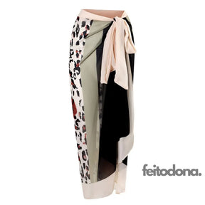 Maiô Ou Pareô Dellas Leopardo / Tamanho Único