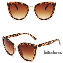 Óculos Puxadinho De Gata Leopardo