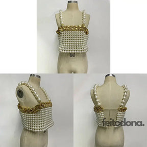 Top Crop Chain Big Pérolas