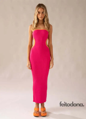 Vestido Canelado Londres