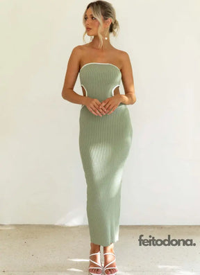 Vestido Canelado Londres