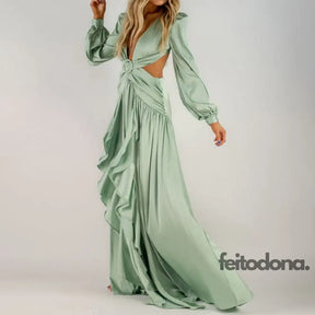 Vestido Decotado Yany