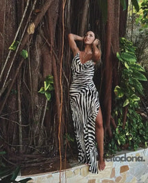 Vestido Longo Zebra / P