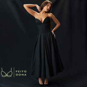 Mingmingxi Strapless Formal Occasion Dress Black Sexy Bodycon Corset Party Dresses A Line Elegant