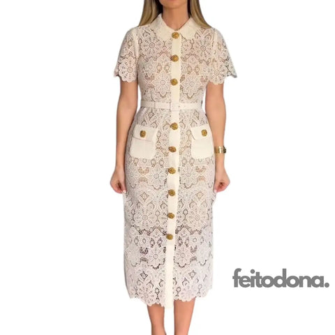 Vestido Vintage Rendado Felipa
